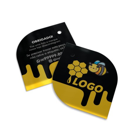 TAGS ESPECIAIS COUCHÊ 300G LAM FOSCA 45X51MM Colorido frente e verso - 1000 un.