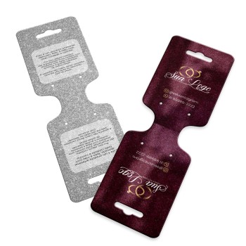TAGS ESPECIAIS COUCHÊ 300G VERNIZ UV TOTAL FRENTE 182X51MM Colorido frente e preto e branco verso - 1000 un.