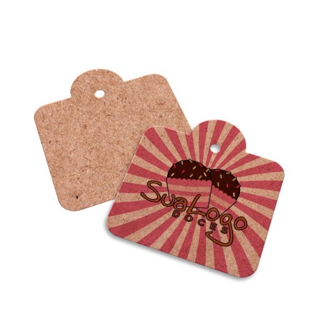 TAGS ESPECIAIS KRAFT 250G SEM VERNIZ 45X51MM Colorido frente - 100 un.