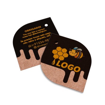 TAGS ESPECIAIS KRAFT 250G SEM VERNIZ 45X51MM Colorido frente e verso - 250 un.