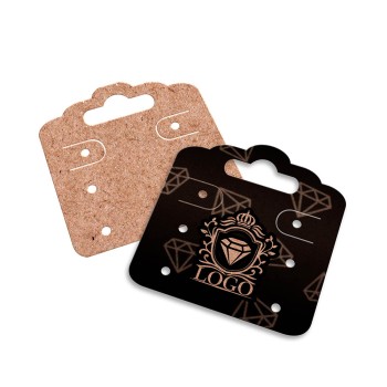 TAGS ESPECIAIS KRAFT 250G SEM VERNIZ 45X51MM Preto e branco frente - 250 un.
