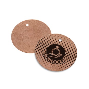 TAGS ESPECIAIS KRAFT 250G SEM VERNIZ 45X51MM Preto e branco frente - 100 un.