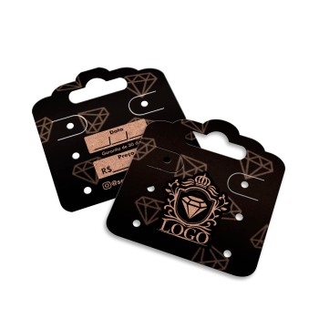 TAGS ESPECIAIS KRAFT 250G SEM VERNIZ 45X51MM Preto e branco frente e verso - 250 un.