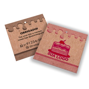 TAGS ESPECIAIS KRAFT 250G SEM VERNIZ 91X102MM Colorido frente e preto e branco verso - 100 un.