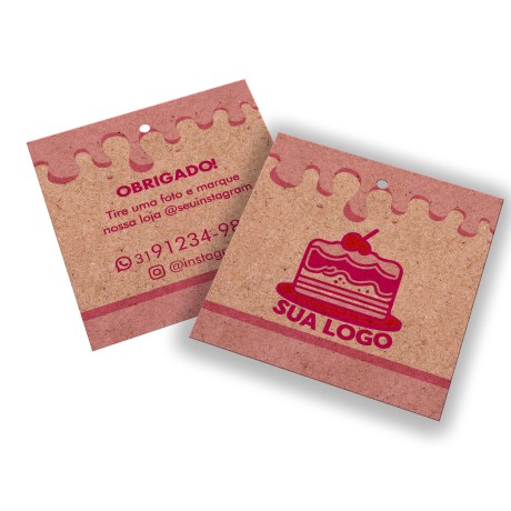 TAGS ESPECIAIS KRAFT 250G SEM VERNIZ 91X102MM Colorido frente e verso - 100 un.