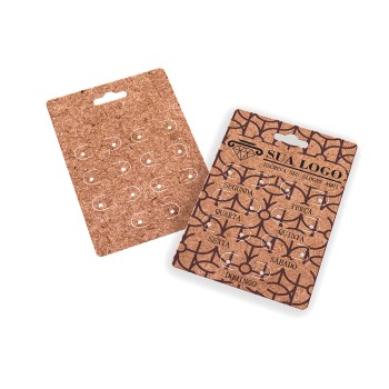 TAGS ESPECIAIS KRAFT 250G SEM VERNIZ 91X102MM Preto e branco frente - 50 un.