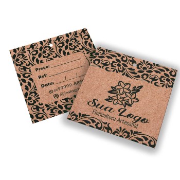 TAGS ESPECIAIS KRAFT 250G SEM VERNIZ 91X102MM Preto e branco frente e verso - 250 un.