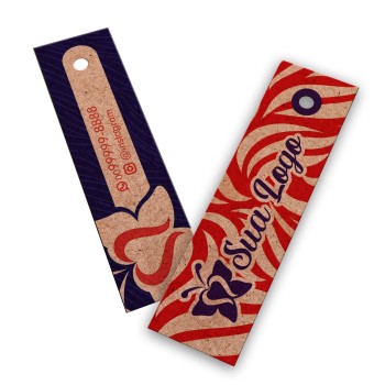 TAGS ESPECIAIS KRAFT 250G SEM VERNIZ 91X25MM Colorido frente e verso - 50 un.