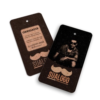 TAGS ESPECIAIS KRAFT 250G SEM VERNIZ 91X51MM Colorido frente e preto e branco verso - 50 un.