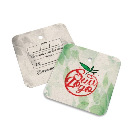 TAGS ESPECIAIS RECICLATO 250G SEM VERNIZ 45X51MM Colorido frente e preto e branco verso - 50 un.