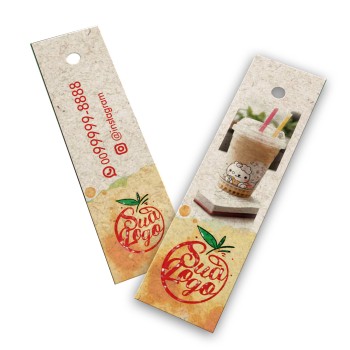 TAGS ESPECIAIS RECICLATO 250G SEM VERNIZ 91X25MM Colorido frente e verso - 50 un.