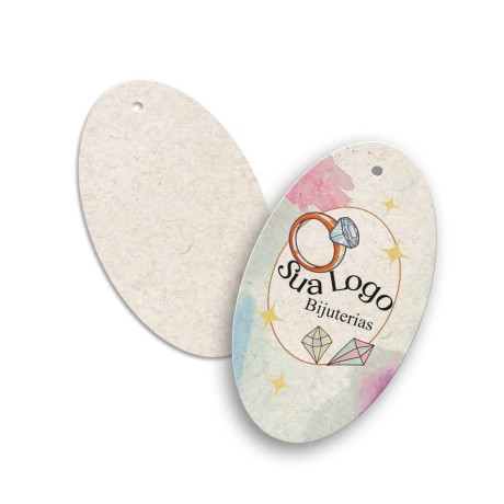 TAGS ESPECIAIS RECICLATO 250G SEM VERNIZ 91X51MM Colorido frente - 100 un.