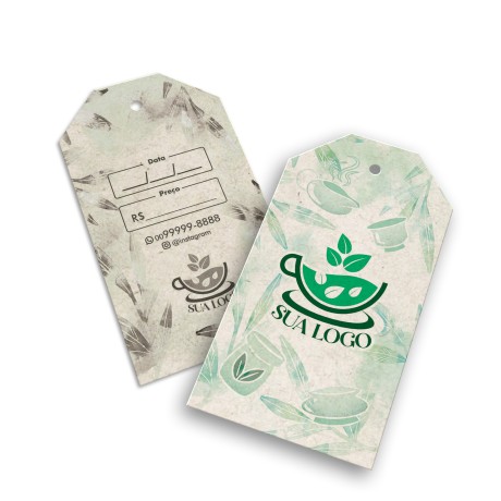 TAGS ESPECIAIS RECICLATO 250G SEM VERNIZ 91X51MM Colorido frente e preto e branco verso - 250 un.