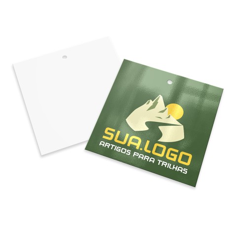 TAGS PADRÃO FURO COUCHÊ 250G VERNIZ UV TOTAL FRENTE 91X102MM Colorido frente - 3000 un.