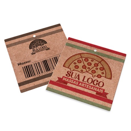TAGS PADRÃO FURO KRAFT 250G SEM VERNIZ 91X102MM Colorido frente e preto e branco verso - 250 un.