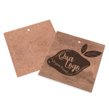 TAGS PADRÃO FURO KRAFT 250G SEM VERNIZ 91X102MM Preto e branco frente - 250 un.
