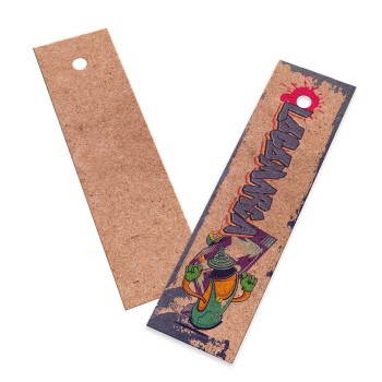 TAGS PADRÃO FURO KRAFT 250G SEM VERNIZ 91X25MM Colorido frente - 250 un.