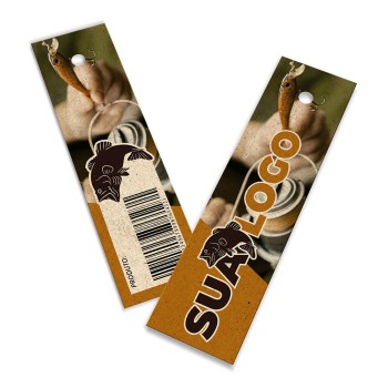 TAGS PADRÃO FURO RECICLATO 250G SEM VERNIZ 91X25MM Colorido frente e verso - 250 un.