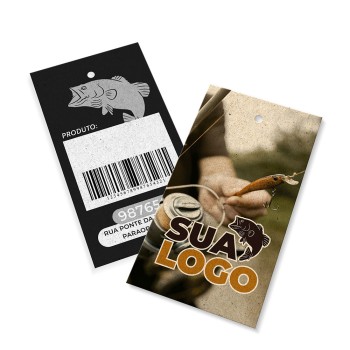 TAGS PADRÃO FURO RECICLATO 250G SEM VERNIZ 91X51MM Colorido frente e preto e branco verso - 250 un.