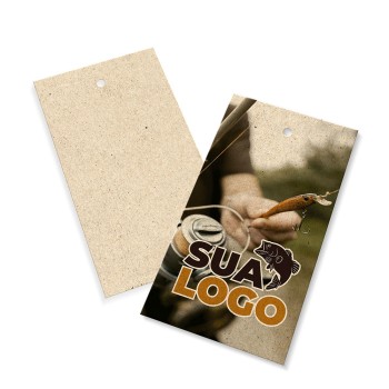 TAGS PADRÃO FURO RECICLATO 250G SEM VERNIZ 91X51MM Colorido frente - 250 un.