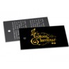 TAGS ESPECIAIS COUCHÊ 250G VERNIZ UV TOTAL FRENTE 91X51MM Colorido frente e preto e branco verso - 1000 un.