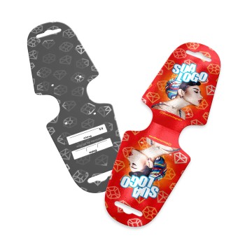 TAGS TAGS ESPECIAIS COUCHÊ 250G VERNIZ UV VERNIZ UV TOTAL FRENTE 182X51MM Colorido frente e preto e branco verso - 1000 un.