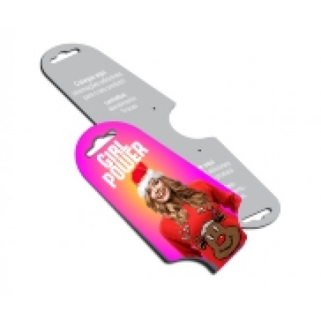 TAGS ESPECIAIS COUCHÊ 300G VERNIZ UV TOTAL FRENTE 182X51MM Colorido frente e preto e branco verso - 3000 un.