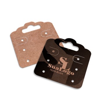 TAGS TAGS ESPECIAIS KRAFT 250G SEM LAMINAÇÃO E SEM VERNIZ SEM VERNIZ 45X51MM Preto e branco frente - 1000 un.