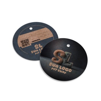 TAGS TAGS ESPECIAIS KRAFT 250G SEM LAMINAÇÃO E SEM VERNIZ SEM VERNIZ 45X51MM Colorido frente e verso - 500 un.