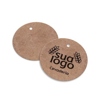 TAGS TAGS ESPECIAIS KRAFT 250G SEM LAMINAÇÃO E SEM VERNIZ SEM VERNIZ 45X51MM Preto e branco frente - 2000 un.