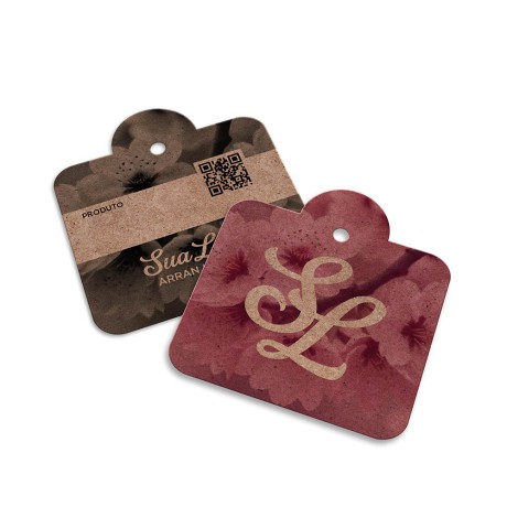 TAGS TAGS ESPECIAIS KRAFT 250G SEM LAMINAÇÃO E SEM VERNIZ SEM VERNIZ 45X51MM Colorido frente e preto e branco verso - 1000 un.