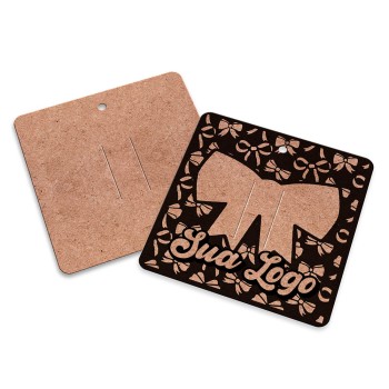 TAGS TAGS ESPECIAIS KRAFT 250G SEM LAMINAÇÃO E SEM VERNIZ SEM VERNIZ 91X102MM Preto e branco frente - 1000 un.