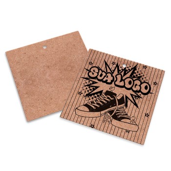 TAGS TAGS ESPECIAIS KRAFT 250G SEM LAMINAÇÃO E SEM VERNIZ SEM VERNIZ 91X102MM Preto e branco frente - 3000 un.