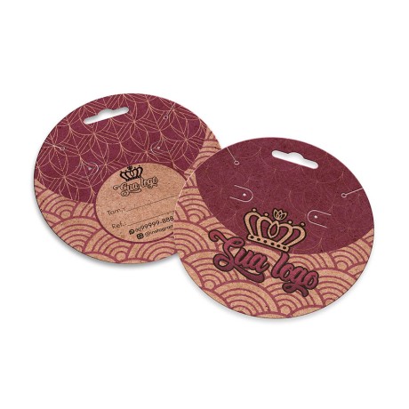 TAGS TAGS ESPECIAIS KRAFT 250G SEM LAMINAÇÃO E SEM VERNIZ SEM VERNIZ 91X102MM Colorido frente e verso - 2000 un.