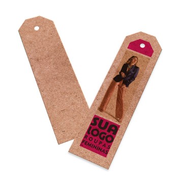 TAGS TAGS ESPECIAIS KRAFT 250G SEM LAMINAÇÃO E SEM VERNIZ SEM VERNIZ 91X25MM Colorido frente - 500 un.