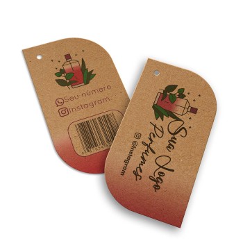 TAGS TAGS ESPECIAIS KRAFT 250G SEM LAMINAÇÃO E SEM VERNIZ SEM VERNIZ 91X51MM Colorido frente e verso - 2000 un.