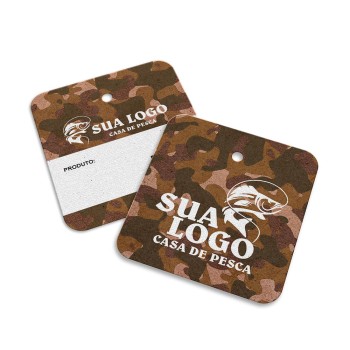 TAGS TAGS ESPECIAIS KRAFT 250G SEM LAMINAÇÃO E SEM VERNIZ SEM VERNIZ COM TINTA BRANCA 45X51MM Colorido frente e verso - 1000 un.
