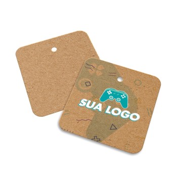 TAGS TAGS ESPECIAIS KRAFT 250G SEM LAMINAÇÃO E SEM VERNIZ SEM VERNIZ COM TINTA BRANCA 45X51MM Colorido frente - 50 un.