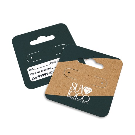 TAGS TAGS ESPECIAIS KRAFT 250G SEM LAMINAÇÃO E SEM VERNIZ SEM VERNIZ COM TINTA BRANCA 45X51MM Colorido frente e verso - 250 un.
