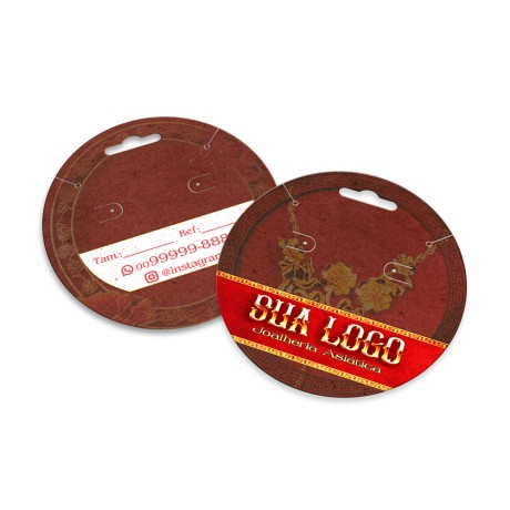 TAGS TAGS ESPECIAIS KRAFT 250G SEM LAMINAÇÃO E SEM VERNIZ SEM VERNIZ COM TINTA BRANCA 91X102MM Colorido frente e verso - 2000 un.