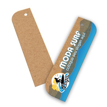 TAGS TAGS ESPECIAIS KRAFT 250G SEM LAMINAÇÃO E SEM VERNIZ SEM VERNIZ COM TINTA BRANCA 91X25MM Colorido frente - 100 un.