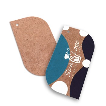 TAGS TAGS ESPECIAIS KRAFT 250G SEM LAMINAÇÃO E SEM VERNIZ SEM VERNIZ COM TINTA BRANCA 91X51MM Colorido frente - 100 un.