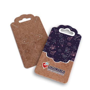 TAGS TAGS ESPECIAIS KRAFT 250G SEM LAMINAÇÃO E SEM VERNIZ SEM VERNIZ COM TINTA BRANCA 91X51MM Colorido frente - 250 un.
