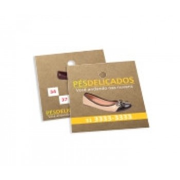 TAGS ESPECIAIS KRAFT 250G SEM VERNIZ 45X51MM Colorido frente e verso - 250 un.