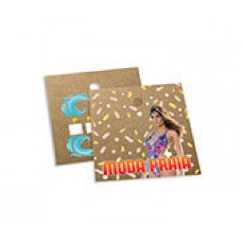 TAGS TAGS ESPECIAIS KRAFT 250G SEM VERNIZ 45X51MM Colorido frente e verso - 1000 un.