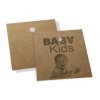 TAGS ESPECIAIS KRAFT 250G SEM VERNIZ 45X51MM Preto e branco frente - 250 un.