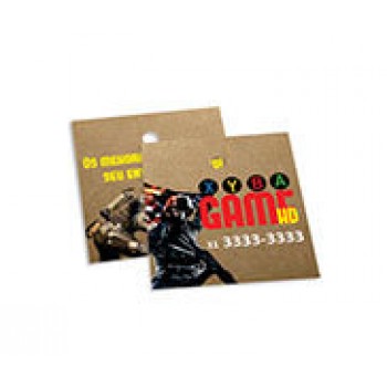 TAGS TAGS ESPECIAIS KRAFT 250G SEM VERNIZ 45X51MM Colorido frente e verso - 500 un.