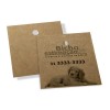 TAGS TAGS ESPECIAIS KRAFT 250G SEM VERNIZ 45X51MM Preto e branco frente - 500 un.