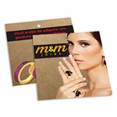 TAGS TAGS ESPECIAIS KRAFT 250G SEM VERNIZ 91X102MM Colorido frente e verso - 500 un.