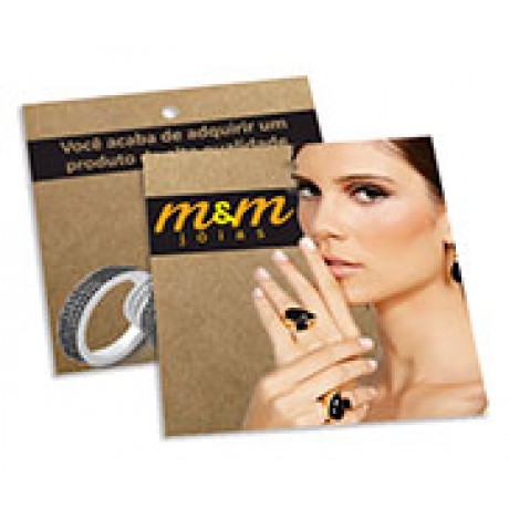 TAGS TAGS ESPECIAIS KRAFT 250G SEM VERNIZ 91X102MM Colorido frente e preto e branco verso - 500 un.